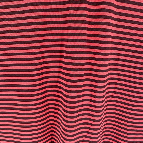 Footjoy Shirt Mens Medium Red Black Polo Golf Short Sleeve Performance Golfer - Picture 13 of 13